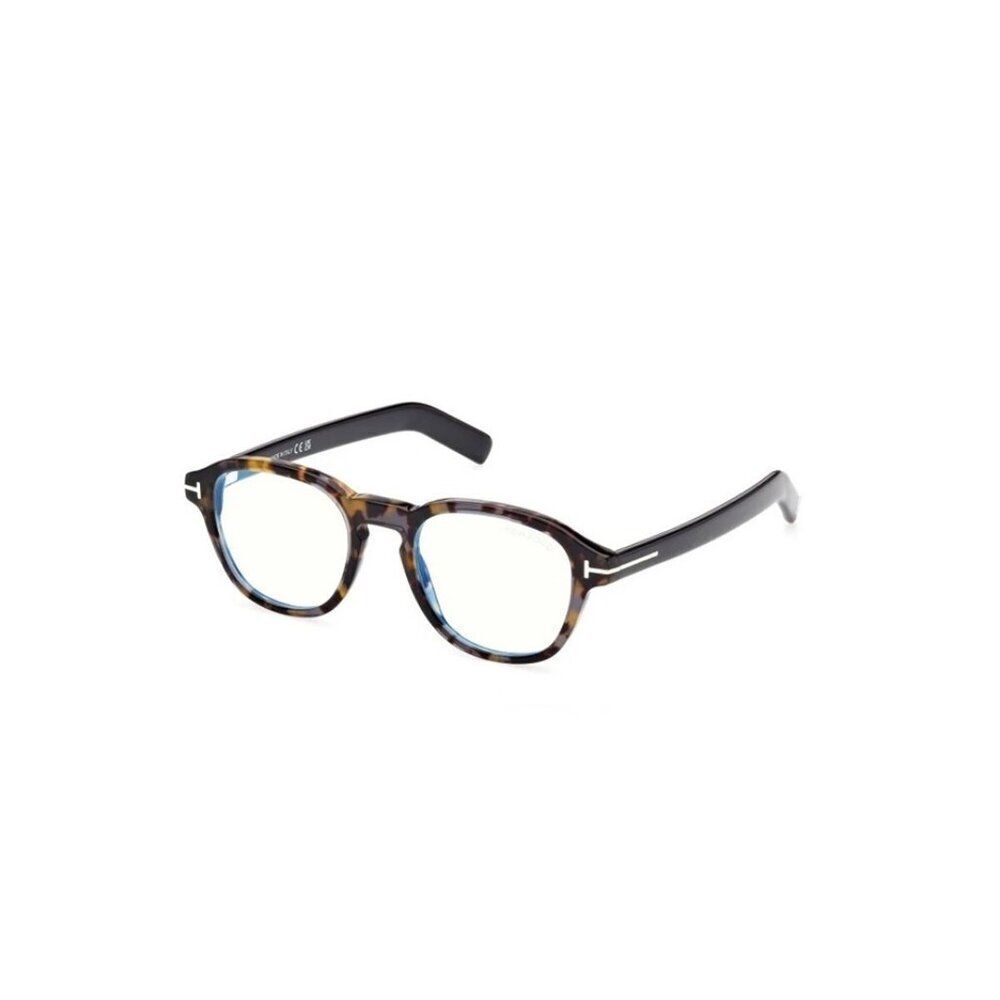 New Authentic Tom Ford FT5821-B/V 056 Round Eyeglasses